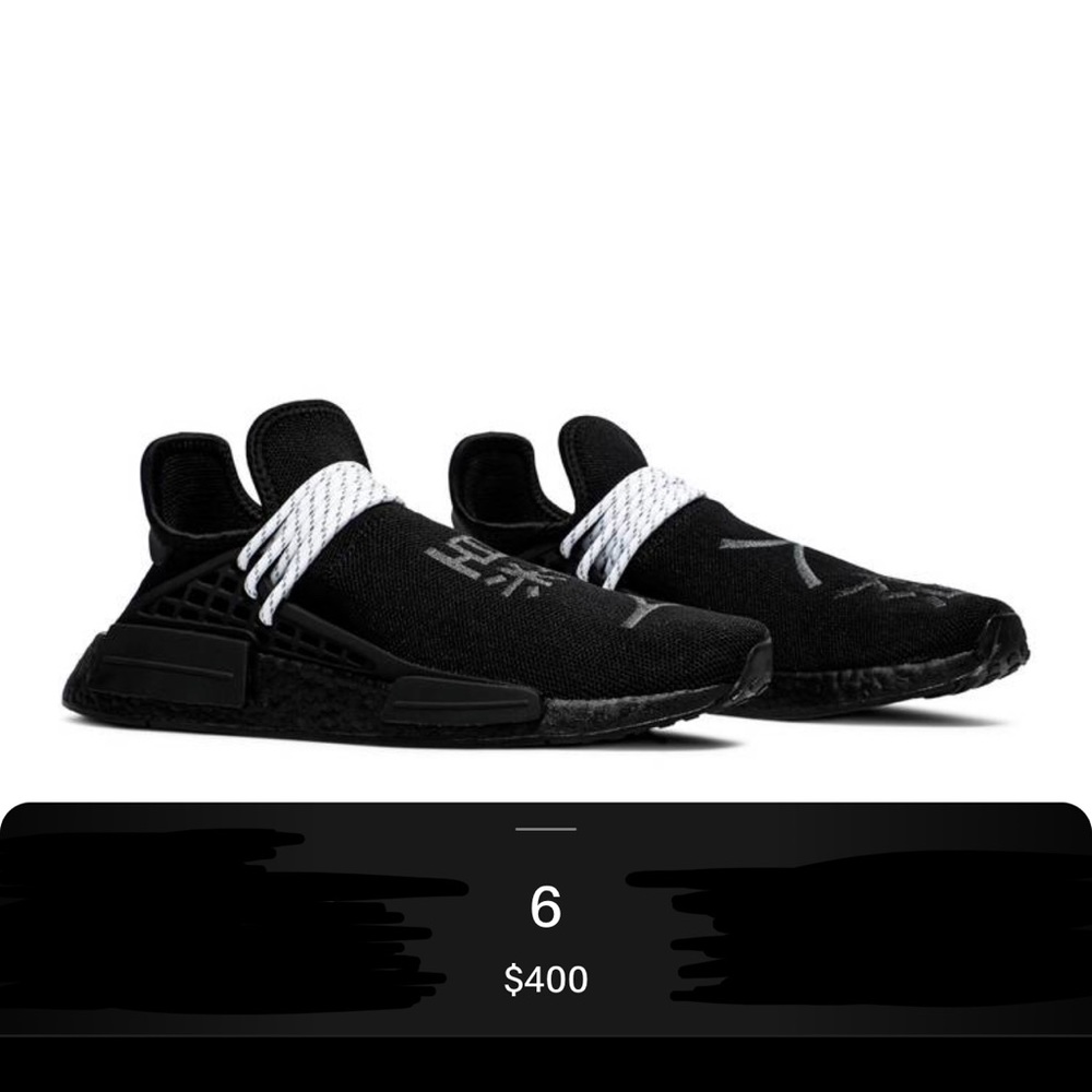 Pharrell Human Race “Black” MENS SIZE 6 - Picture 4 of 6